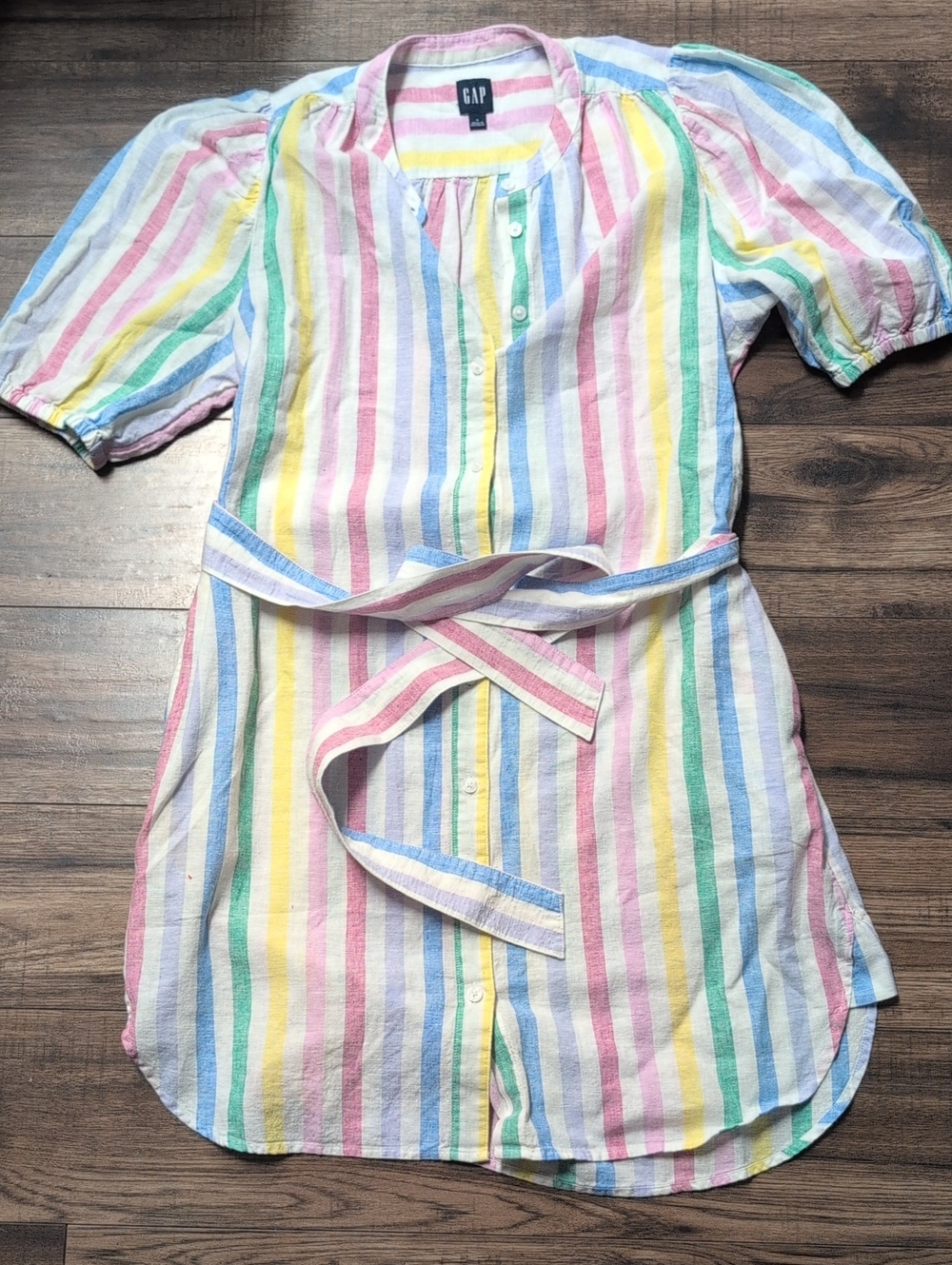 GAP Pastel Striped linen/cotton Dress